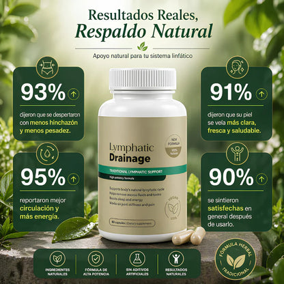 Cápsulas de Drenaje Linfático Natural | Reduce Hinchazón y Retención de Líquidos  |  60 cápsulas
