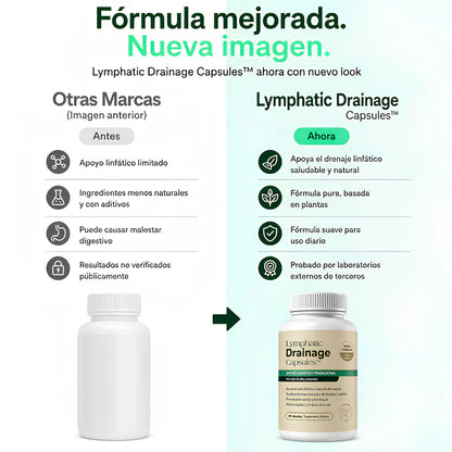 Cápsulas de Drenaje Linfático Natural | Reduce Hinchazón y Retención de Líquidos  |  60 cápsulas