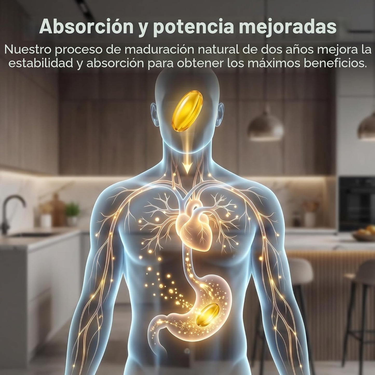 Ajo añejado extracto🧄❤️ Apoyo Cardíaco 100% Natural Sin Olor.