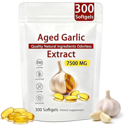 Ajo añejado extracto🧄❤️ Apoyo Cardíaco 100% Natural Sin Olor.