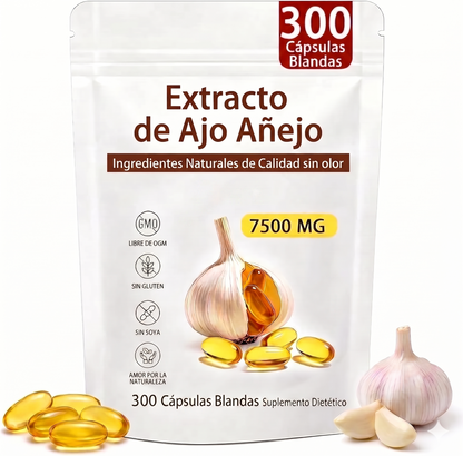 Ajo añejado extracto🧄❤️ Apoyo Cardíaco 100% Natural Sin Olor.