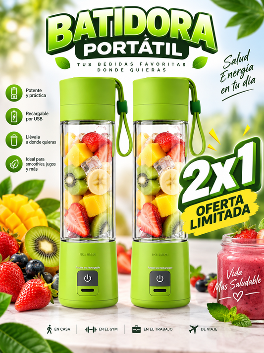 🔥 ¡BATIDORA MÁGICA PORTÁTIL! Lleva tu energía a donde quieras